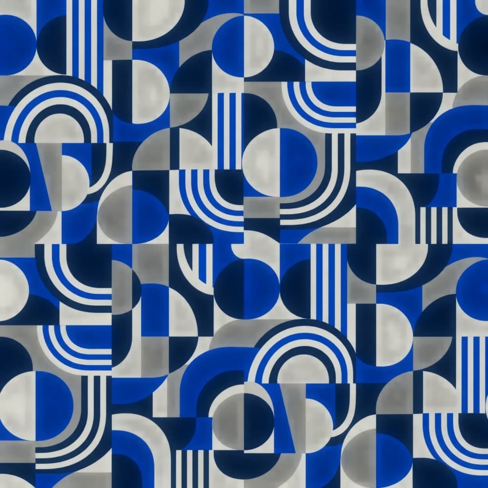 Blue geometric pattern asset